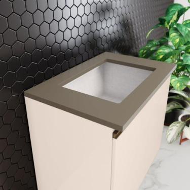 Imagem de Tampo de Balcão para Cooktop 100% MDF Aurora Espresso Móveis Cinza/Dun