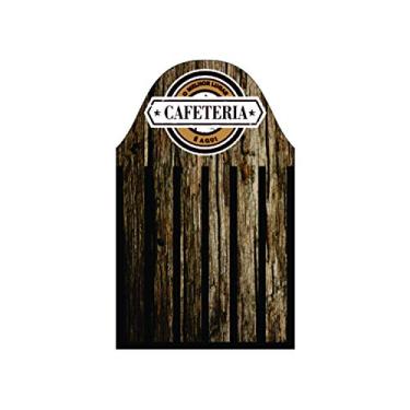 Imagem de Porta Cápsulas 3 Corações Cafeteria É Aqui - 28x48cm Kapos Preto