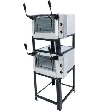Imagem de Forno Roma Venâncio 60cm de Lastro Elétrico Duplo com Pedra Refratária 220V FERID60