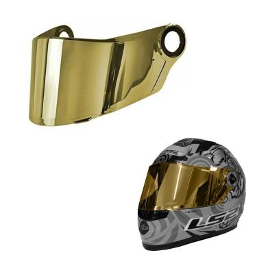 Imagem de Viseira Para Capacetes LS2 FF358 Dourada Gold