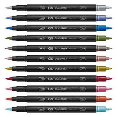 Imagem de Kit 12 Marcador Dual Brush Cis Escolha As Cores