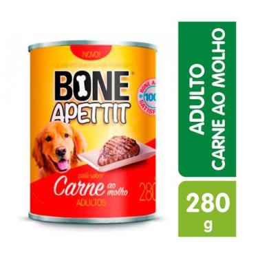 Imagem de Lata Bone Apettit Cães Adultos Sabor Carne Ao Molho 280G