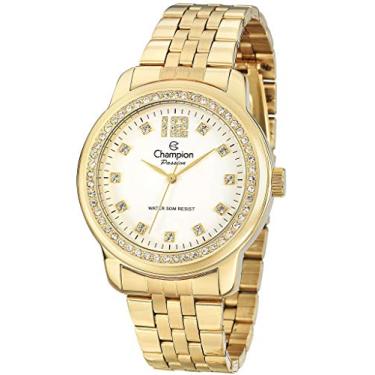 Imagem de Kit Relógio Feminino Champion + semi-joia, CN29954W