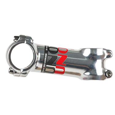 Imagem de Haste de bicicleta de montanha 31,8 cm, 7/17/35 graus 70-130 mm haste de elevação retrô leve para a maioria das bicicletas, bicicleta de estrada, MTB, BMX, ciclismo (liga de alumínio, prata) (± 7° 90 mm)