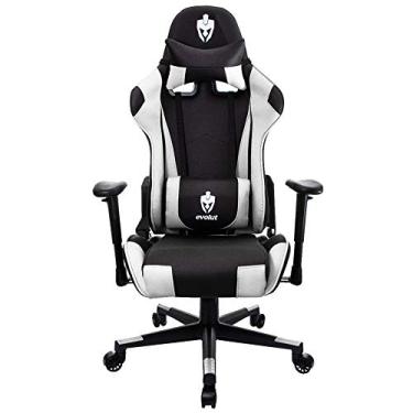 Imagem de Cadeira Gamer Evolut Eg-900 Branco/preto/dourado Reclinável