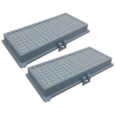 Imagem de HASMX Filtro de substituição HEPA para aspirador de pó Miele S300, S400, S500, S600, S301 tamanho médio, S312 tamanho médio, S314 Red Star, S314 White Star, S316 Cat & Dog, S318 Bahama Blue, Canister Filtro de carvão HEPA (pacote com 2)