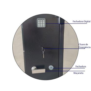 Imagem de Cofre Digital Para Ar Mas Longas 130X38 Cr, Cac, Eb, Sinarm , Linha B