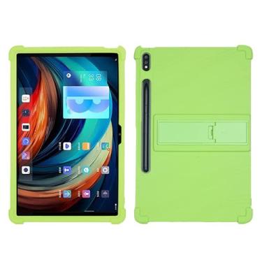 Imagem de QYiiD Capa para Lenovo Tab P12 Pro 12,6" TB-Q706F, capa protetora de silicone leve à prova de choque macia à prova de choque para tablet Lenovo Xiaoxin Pad Pro 12,6, verde