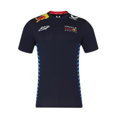 Imagem de Camiseta masculina Red Bull Racing F1 2024 Sergio Checo Perez Team, Céu noturno, XXG
