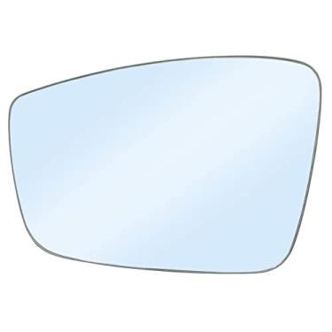 Imagem de Substituição de vidro espelhado aquecido do lado do motorista para Volkswagen VW Passat Jetta Beetle 2011-2018 - Vidro espelhado convexo aquecido com passagem esquerda com suporte traseiro