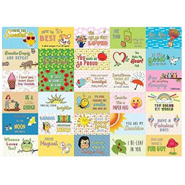 Imagem de Creanoso Lancheira motivacional para o dia a dia (conjunto de 30 cartas x 4) - brindes corporativos presentes escolares para uso diário