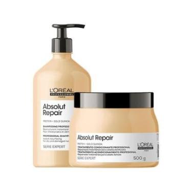 Imagem de Kit L'Oréal Professionnel Serie Expert Absolut Repair Gold Quinoa Profissional - Shampoo e Máscara-Unissex