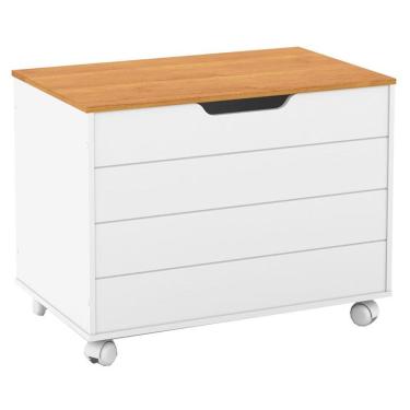 Imagem de Baú Toy Branco Soft Freijó – Matic