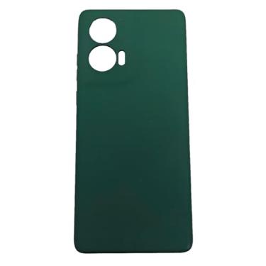 Imagem de Capa Capinha Compatível Com MOTOROLA Edge 50 Fusion Xt2429 tela 6.7 Silicone Aveludada Premium Verde escuro