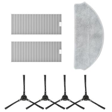 Imagem de ROPVACNIC Conjunto de acessórios de peça Robot S1, esfregão sobressalente, filtro HEPA e escova lateral para robô aspirador de pó S1