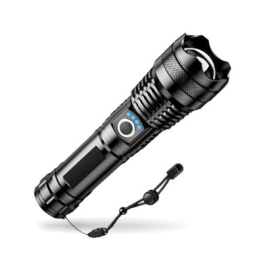 Imagem de Lanterna Tática T9 Led Recarregável P50 USB Super Potente Zoom Longo Alcance para Trilhas Pesca Vigilante Acampamento Fazenda Caça