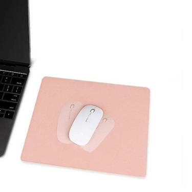 Imagem de Mouse Pad Gamer 20x20cm Pequeno Quadrado Tapete De Mesa Rosa Sintético