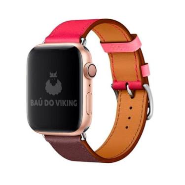 Imagem de Pulseira Single Tour Couro Para Apple Watch 42mm 38mm 44mm - Baú do Vi