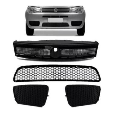 Imagem de Grade Radiador Central Palio Siena Strada G3 2004 05 A 2010 - 5259374