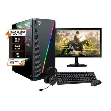 Imagem de Pc Gamer Completo Intel I5 4º Geração Gtx 1050 8Gb Hd 1Tb - Wjinfo