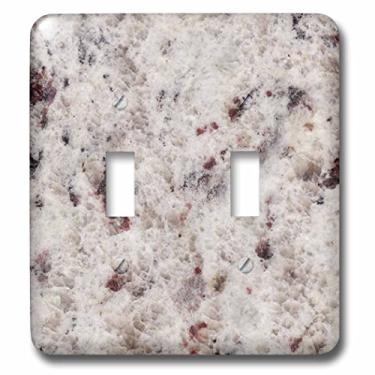 Imagem de 3dRose lsp_97937_2 Interruptor duplo de granito bianco romano