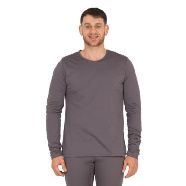 Imagem de Blusa Térmica Masculina Peluciada Segunda Pele Flanelada de Inverno P-