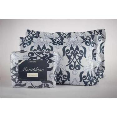 Imagem de Kit Colcha Montblanc Imperial 103 Navy Casal Queen 230x260cm - Tapete 