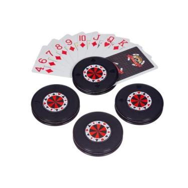 Imagem de Suporte Segurador Para Baralho e Cartas Magicard Com 4 Unidades - 7898