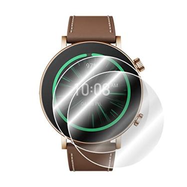 Imagem de IPG Protetor de tela para relógio inteligente Amazfit GTR 3 Pro Edição Limitada (2 unidades) Película transparente Ultra HD invisível antiarranhões - suave/autorreparação/sem bolhas - para GTR 3 Pro