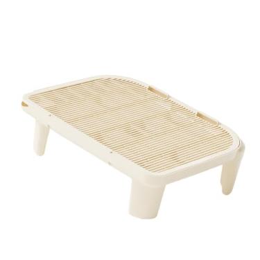 Imagem de IEUDNS Rampa para maca de gatos, tapete reutilizável portátil para maca de gatos, para lavatório, quarto, sala de estar, Bege