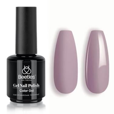 Imagem de Esmalte de gel cinza Beetles, 1 peça 15 ml Nude Angelina Cinza Roxo Gel Polonês Absorver Lâmpada LED UV Salão de Arte de Unhas Design DIY em Casa Presentes de Manicure para Mulheres