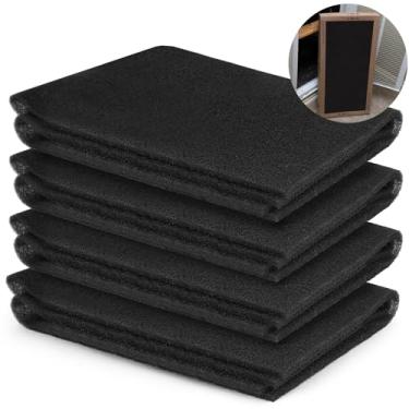 Imagem de Nuanchu Pacote com 4 peças de forno de casa móvel de 66 x 40,6 cm x 1/10 cm, filtro de espuma para porta de forno, lavável, filtro de fornalha de casa móvel, substituição para casas modulares de