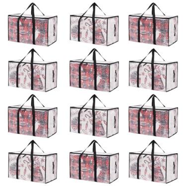 Imagem de Bolsas de mudança resistentes extra grandes alternativas para caixas de mudança Bolsa de armazenamento de suprimentos de mudança com alças e zíperes sacos de embalagem para roupas acampamento