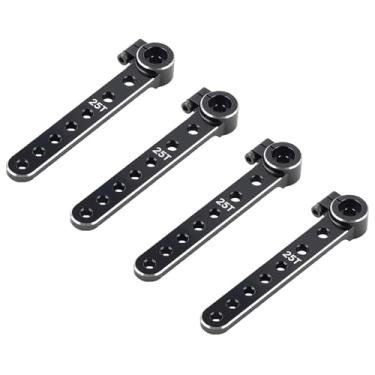 Imagem de TCRC 4PCS 7075 Aluminum 25T Extension Servo Arms Horns for RC Futaba Plane Helicopter Model Car