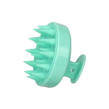 Imagem de Escova de xampu macia Cabeça de massagem Pente de massagem de plástico Escova de massagem limpa o couro cabeludo completamente Massagem do couro cabeludo Fácil pente de banho de silicone(13)