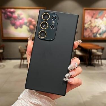 Imagem de MVVKKY Capa de silicone líquido para Samsung Galaxy A25 (para Samsung Galaxy A25 / preto)