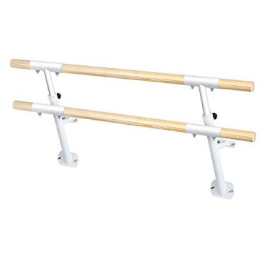 Imagem de Bastão de balé, barra de balé ajustável, barra de balé portátil para casa crianças adultos alongamento dança equipamento de ginástica (branco 1 m)
