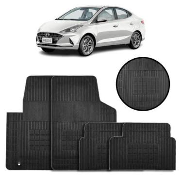 Imagem de Jogo De Tapete Borracha Preto Hyundai Hb20 2012 A 2021 4 Pçs - Daud