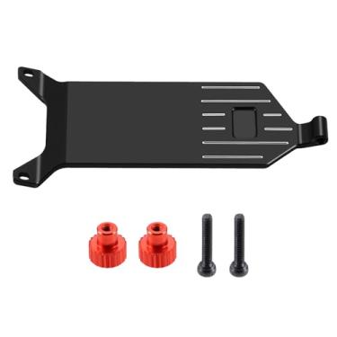 Imagem de JGGZONE Aluminum Alloy Electronics and Receiver Mounting Plate for 1/24 Buggy Losi Micro-B 2WD Buggy RC Car Upgrade Parts Accessories Replacement (Black)