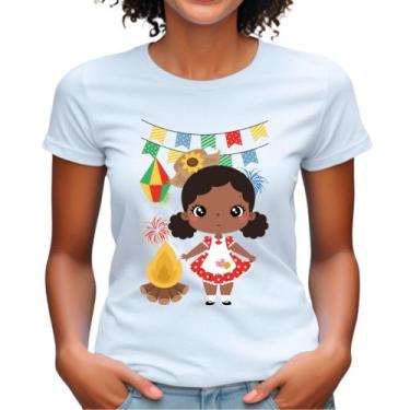 Imagem de Camiseta babylook estampa junina arraiá personalizado camisa tshirt fe