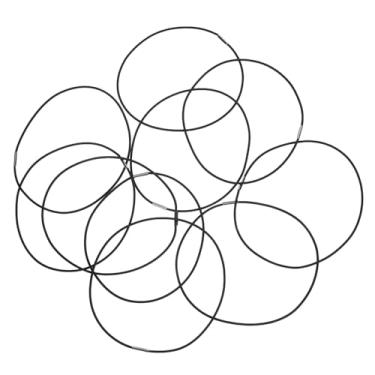 Imagem de DIYEAH 10 Unidades de Elástico Caderno: Fita Esticável de Nylon Diários de Viagem, Agendas, Acessórios de Escritório, Preto