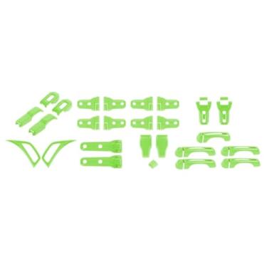 Imagem de Conjunto completo de capa exterior guarnição maçaneta da porta capô dobradiça capô trava lateral saída de ar traseira porta traseira tampa dobradiça kit de acabamento para Jeep Wrangler JL JLU 2018