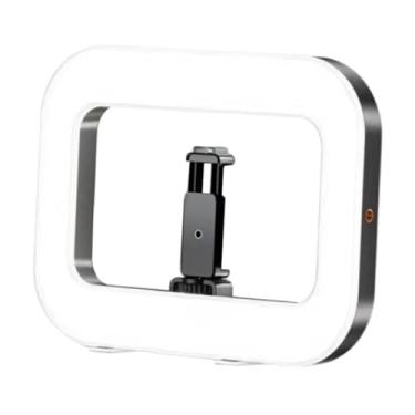 Imagem de predolo Luz de anel para selfies, luz de preenchimento portátil com clipe para celular, estabilizador de vídeo portátil com ajuste de intensidade para
