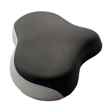 Imagem de YIJU Almofada para assento de bicicleta, assento macio e acolchoado, com absorção de impactos, ergonômico e largo, substituição para selim de bicicleta, 32.3 Cm X 24 Cm