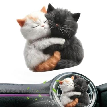 Imagem de Clips para Ventilação de Carro Purificadores de Ar - Difusor De Perfume Acrílico 2D,Eliminador de Odores Decorativo para Gatos Viagens Casa Carro Dia Noite