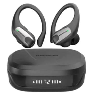 Imagem de Fone esportivo Monster aura fit x05 wireless bluetooth grave - Preto