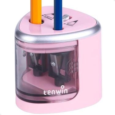 Imagem de Apontador Elétrico Duplo Lorben a Pilha Lápis 6-8mm e 9-12mm Portátil 