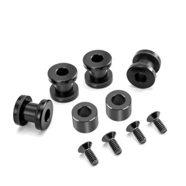 Imagem de Wsays Kit de ferragens de encaixe de 4 pontos Sissy Bar Bagageiro Tour-Pak compatível com Harley Touring Street Electra Road Glide Road King 2009-2025, preto