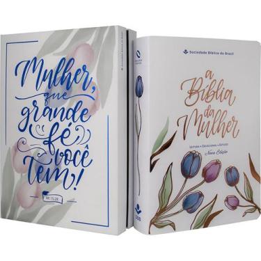 Imagem de Biblia de estudo da  mulher  nova edição - capa branca tulipa amore - 
