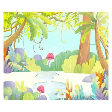 Imagem de Papel de Parede Adesivo Infantil Floresta Quarto Criança - 652pcm - Al